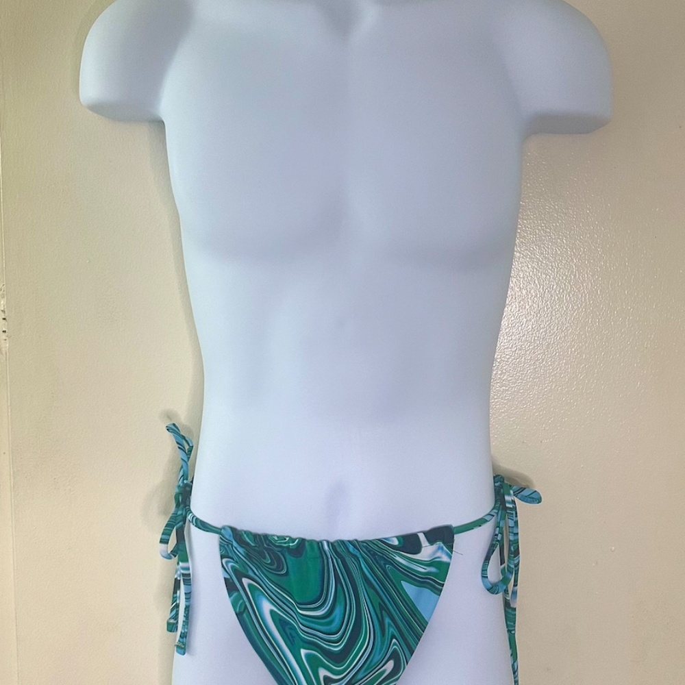 Multi-Colored Side - Tie Bikini Bottom